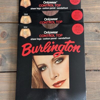 Burlington Control Top (2)Rachel Sandalfoot/Cafe Brazil (1)Pantyhose Medium - 3